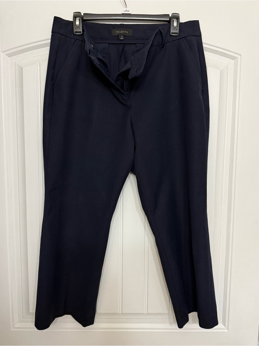 Talbots Navy Cropped Dress Pants